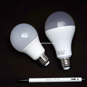 LED 백열등 램프 / 8W,12W / 주광색 / 형광등